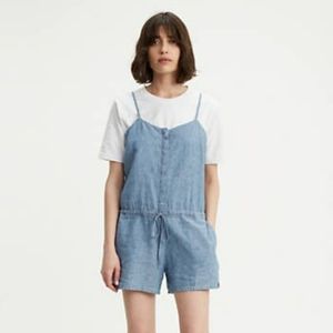 NWT Levi's Amber Romper Blue w/ adjustable straps